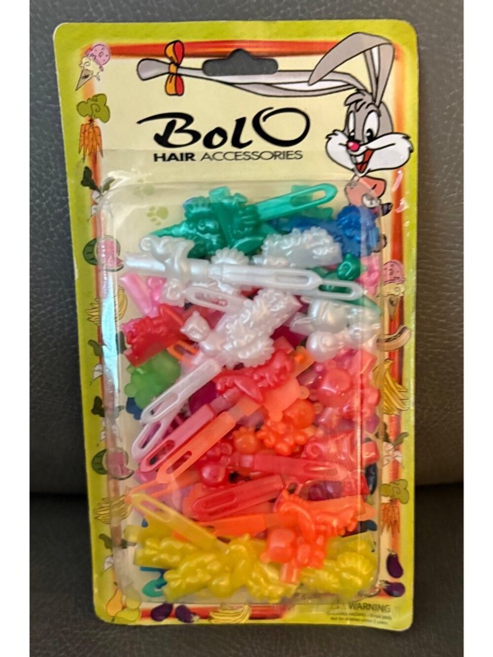 Bolo Vintage Hair Barrettes Colorful Plastic Animal-Shaped Girls Hair Clips 90s
